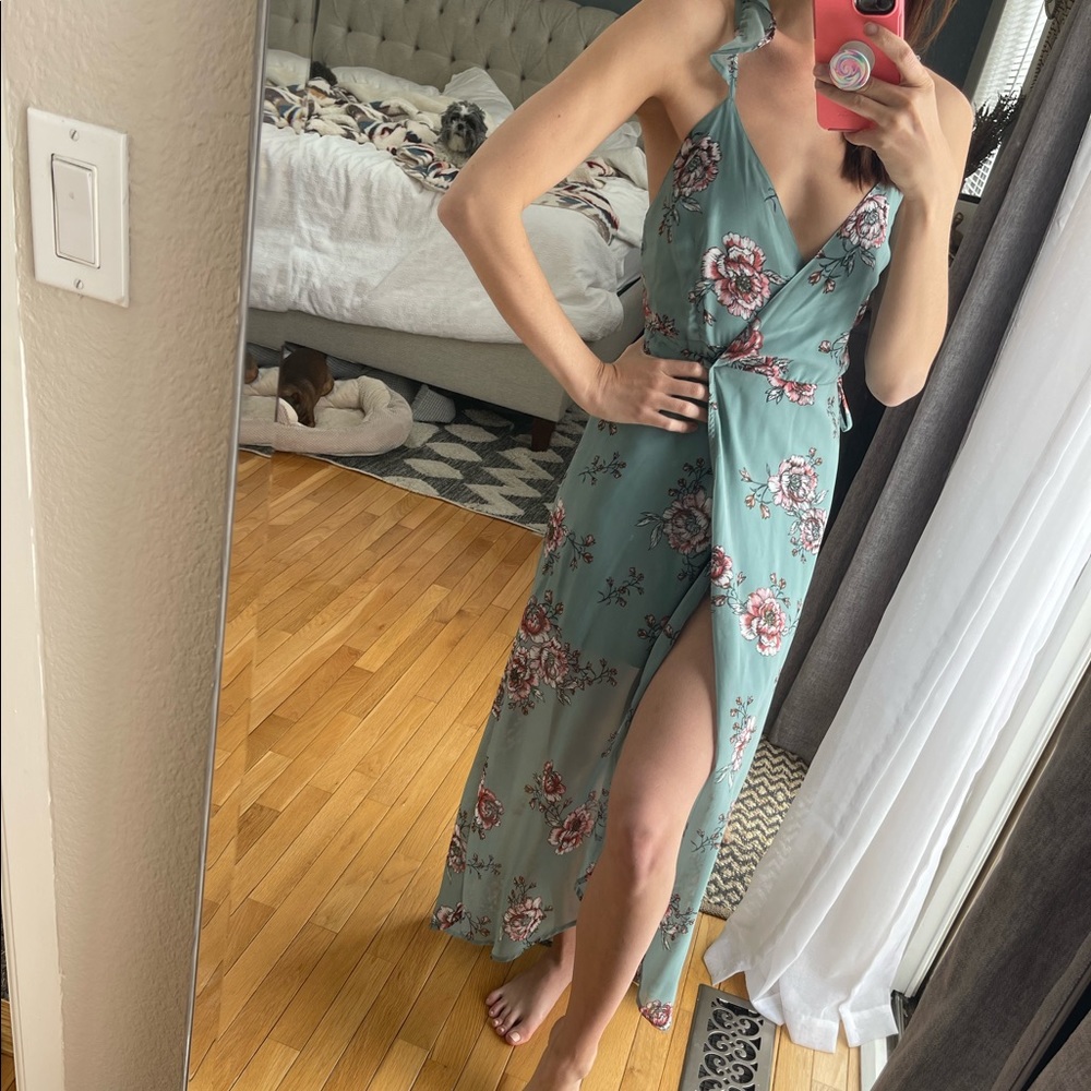 Boutique Floral wrap dress